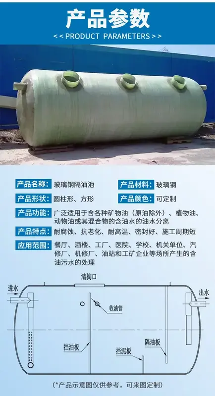 玻璃钢隔油池